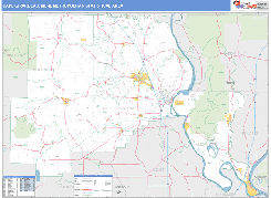 Cape Girardeau Metro Area Digital Map Basic Style